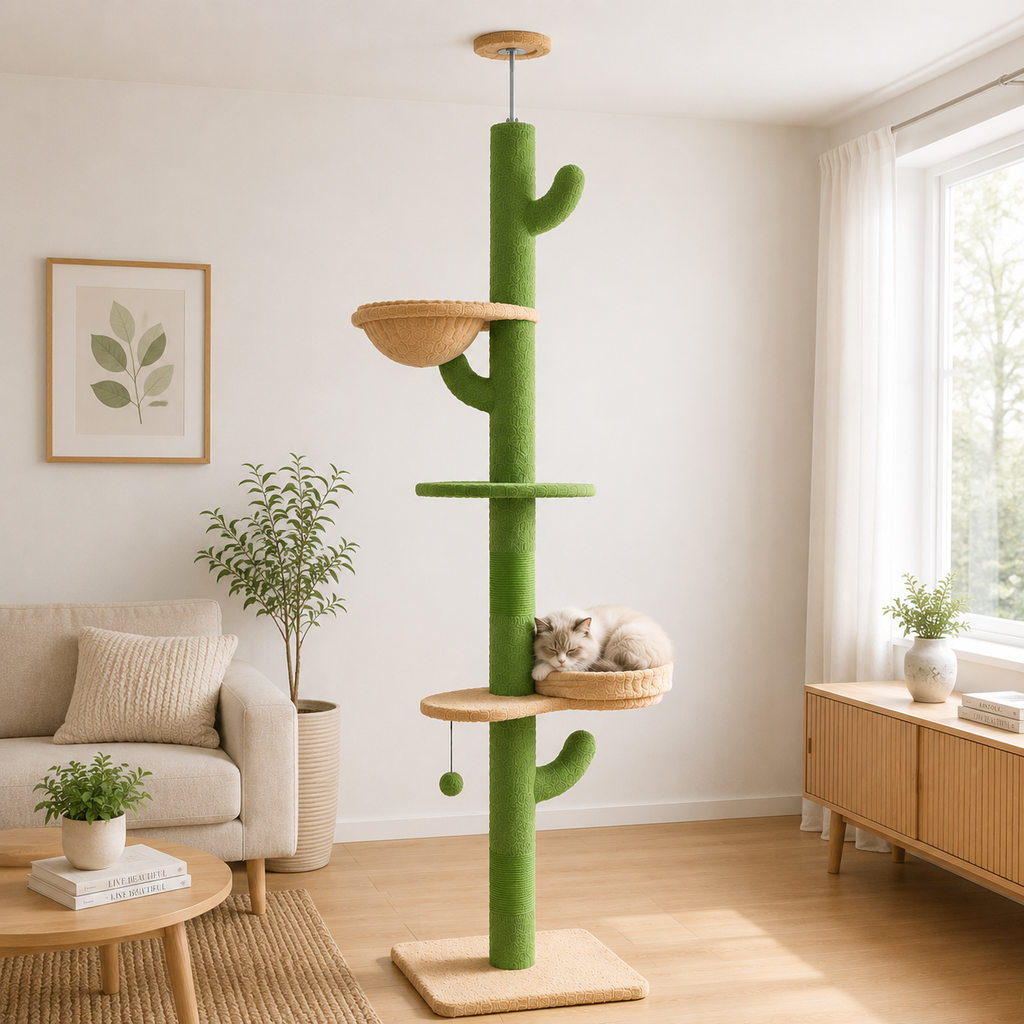 Arbre à Chat Cactus Ajustable