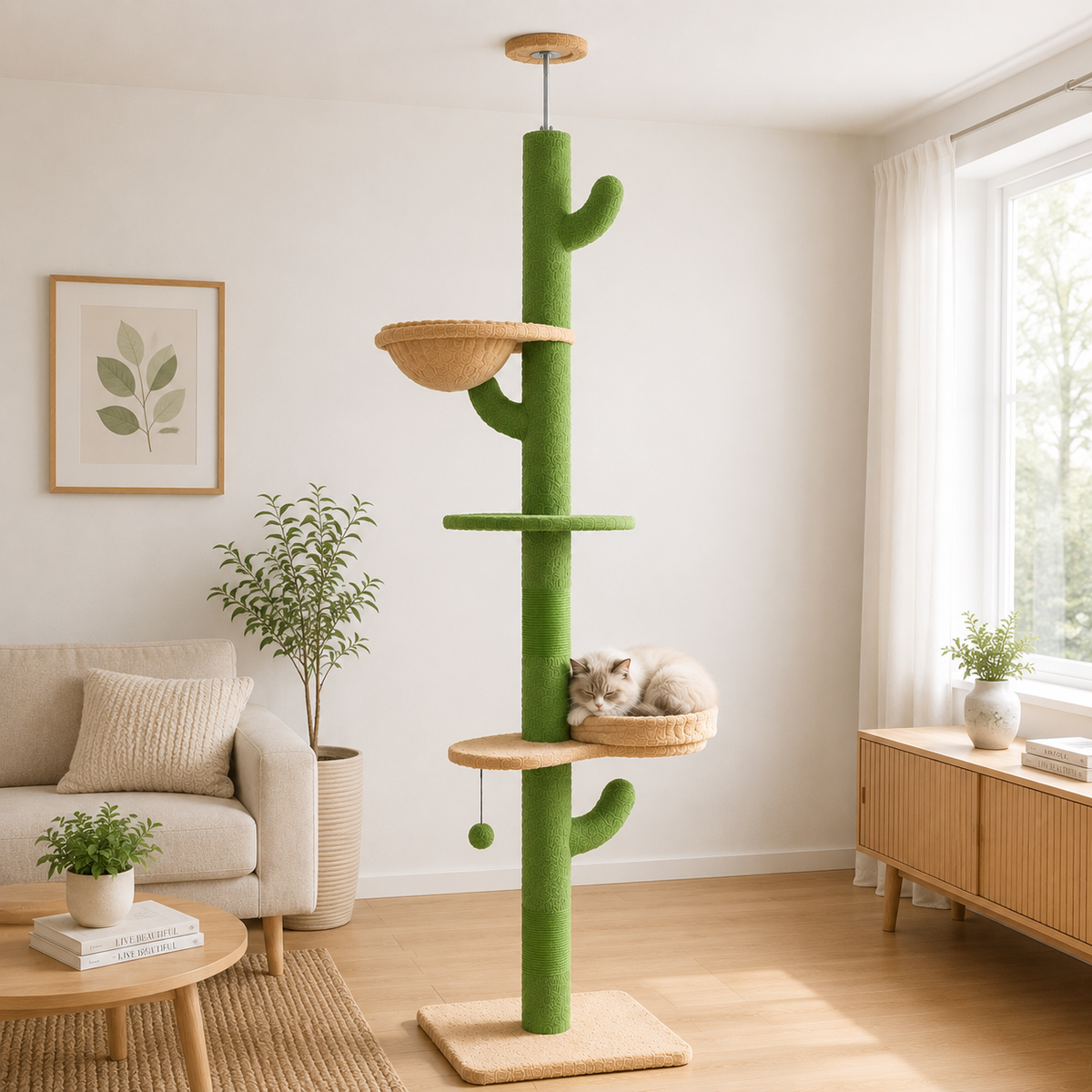 Arbre à Chat Cactus Ajustable