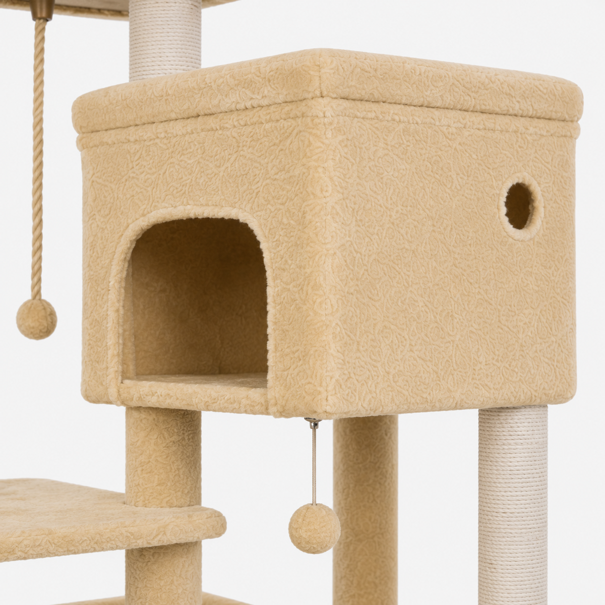 Arbre à Chat XXL Multi-Niveaux avec Doubles Niches et Hamacs