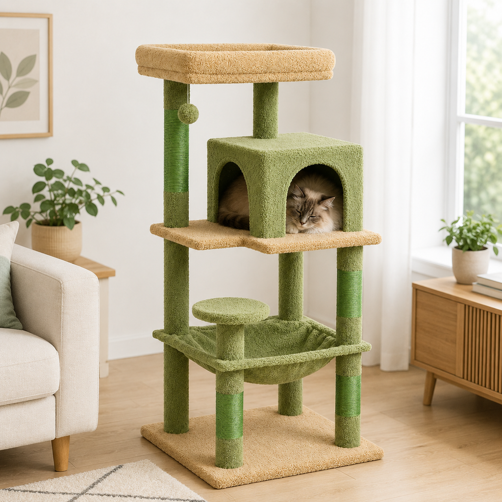 Petit Arbre à chat avec Hamac et Niche