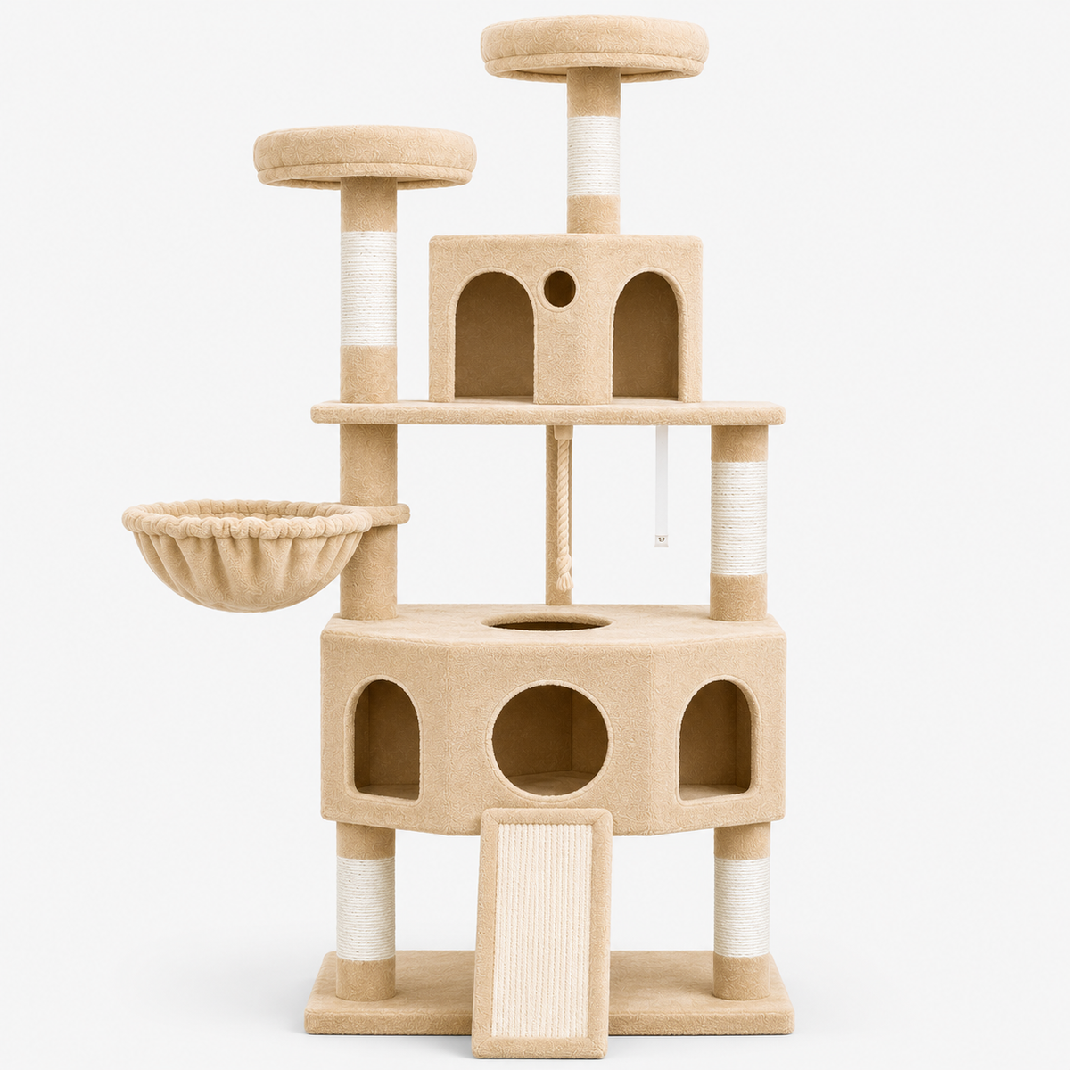 Arbre à Chat XL avec Cabanes et Griffoirs