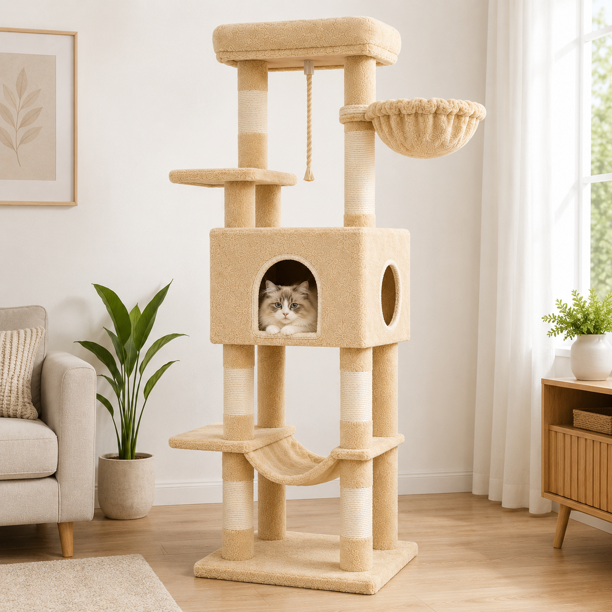 Arbre à Chat Beige Multiplateforme