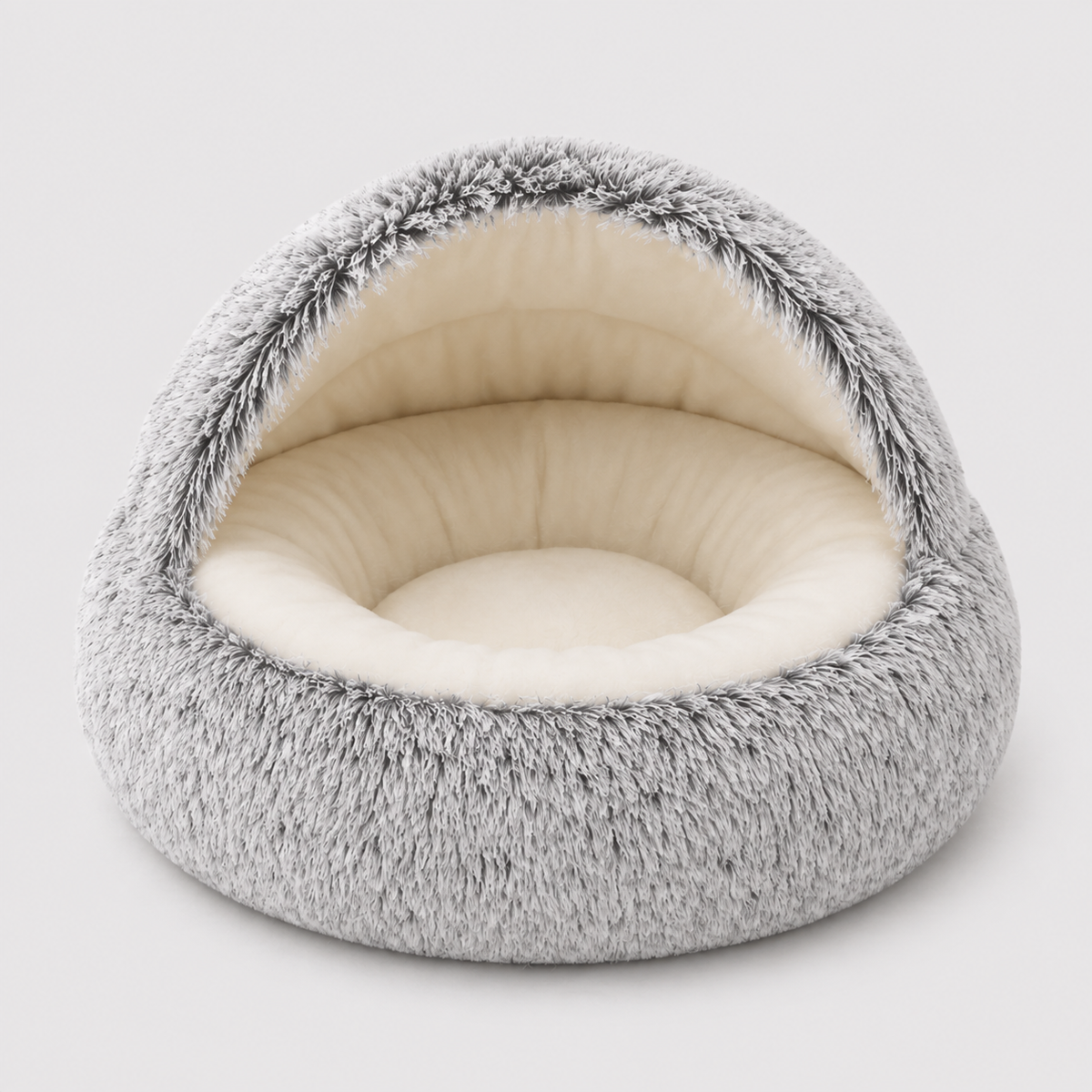 Panier Rond en Peluche pour Chat