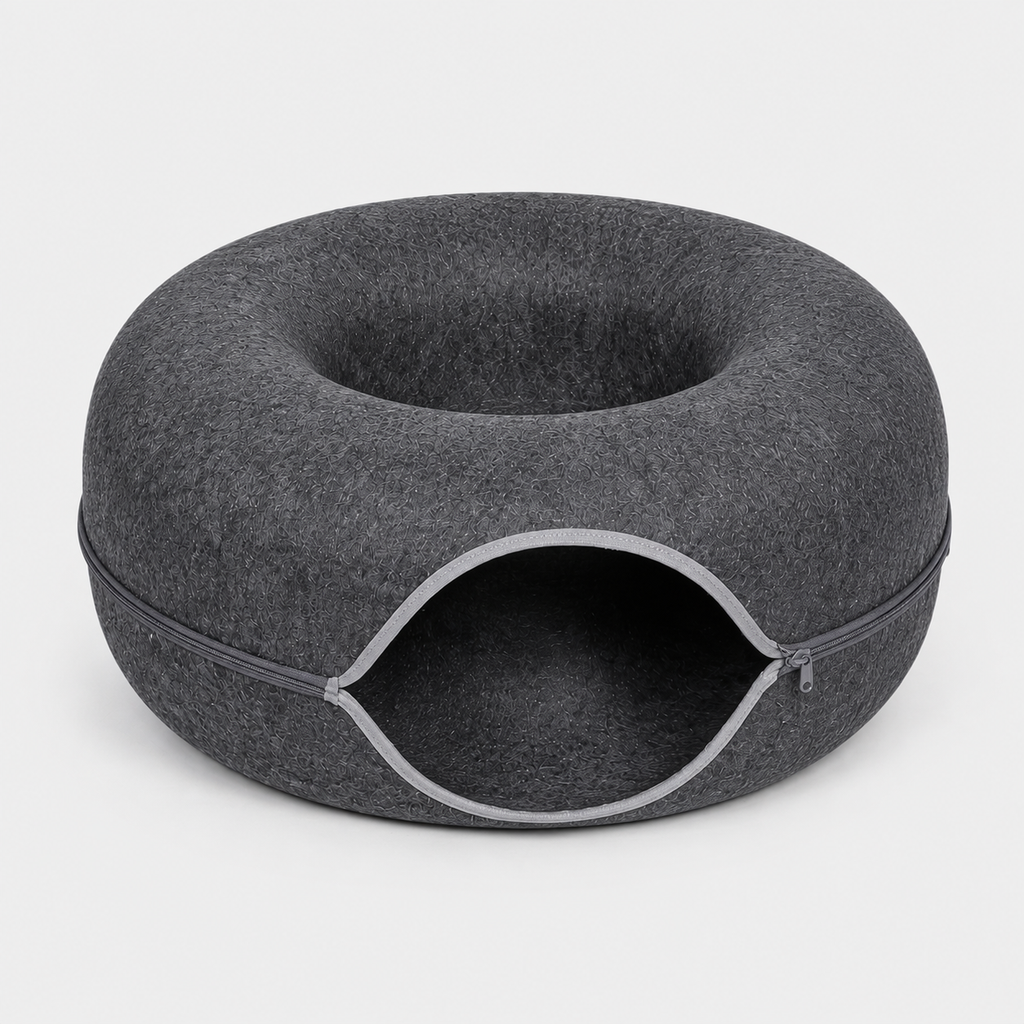 Panier-Lit en Forme de Donut pour Chats