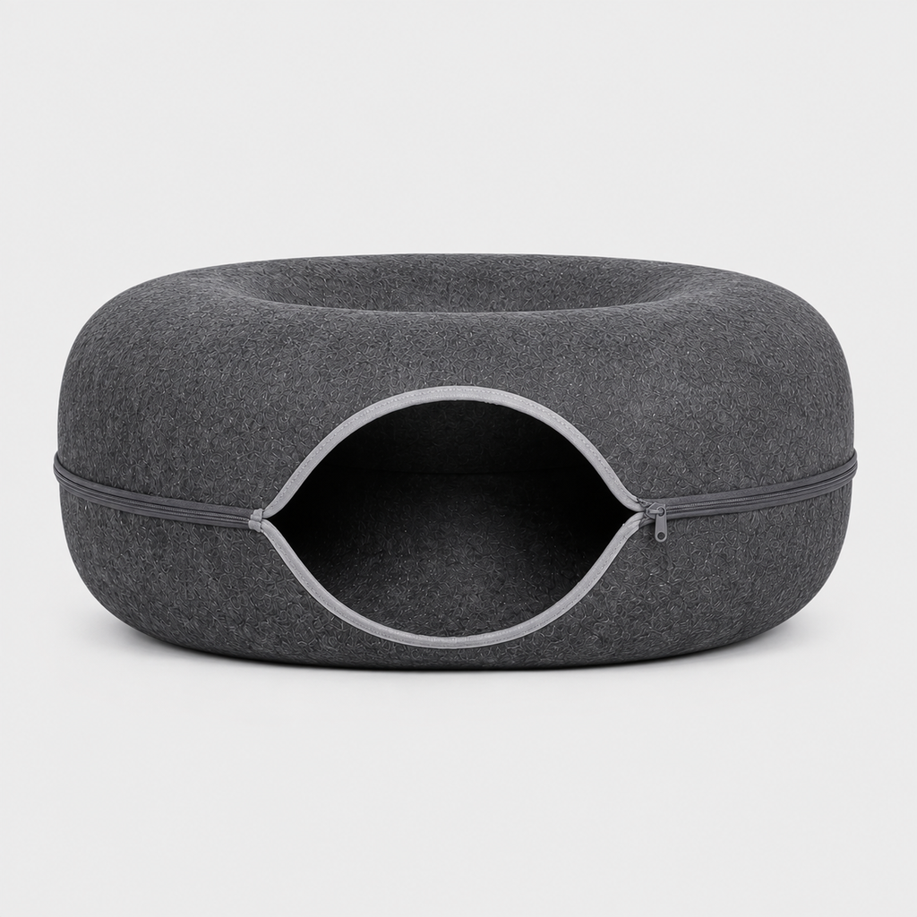 Panier-Lit en Forme de Donut pour Chats