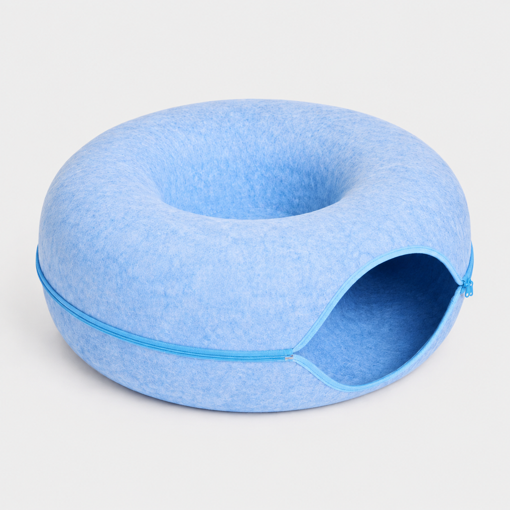 Panier-Lit en Forme de Donut pour Chats