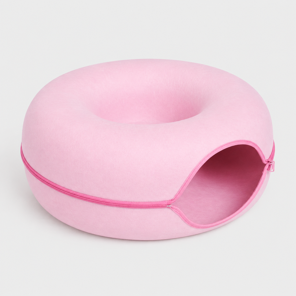 Panier-Lit en Forme de Donut pour Chats
