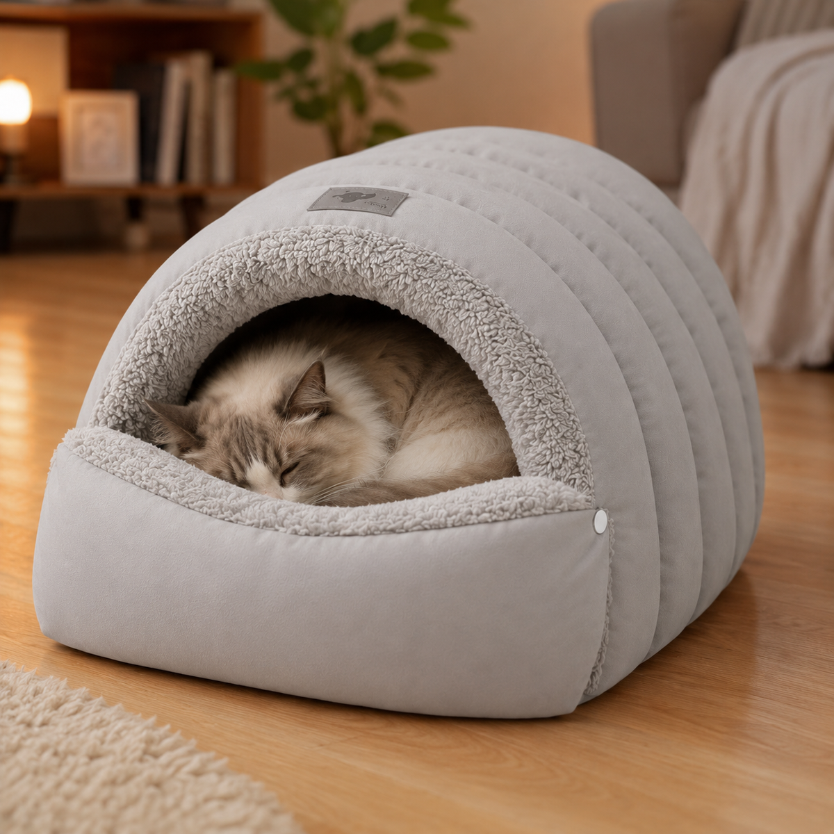 Lit pour Chat Semi-Fermé