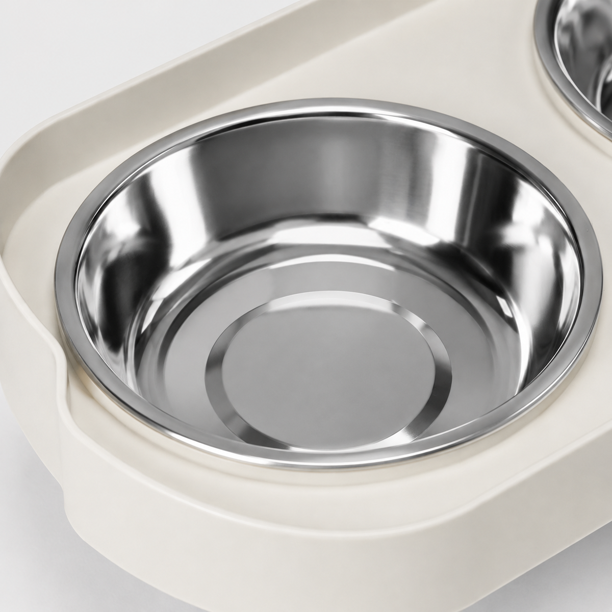 Gamelle Double Surélevée en Acier Inoxydable