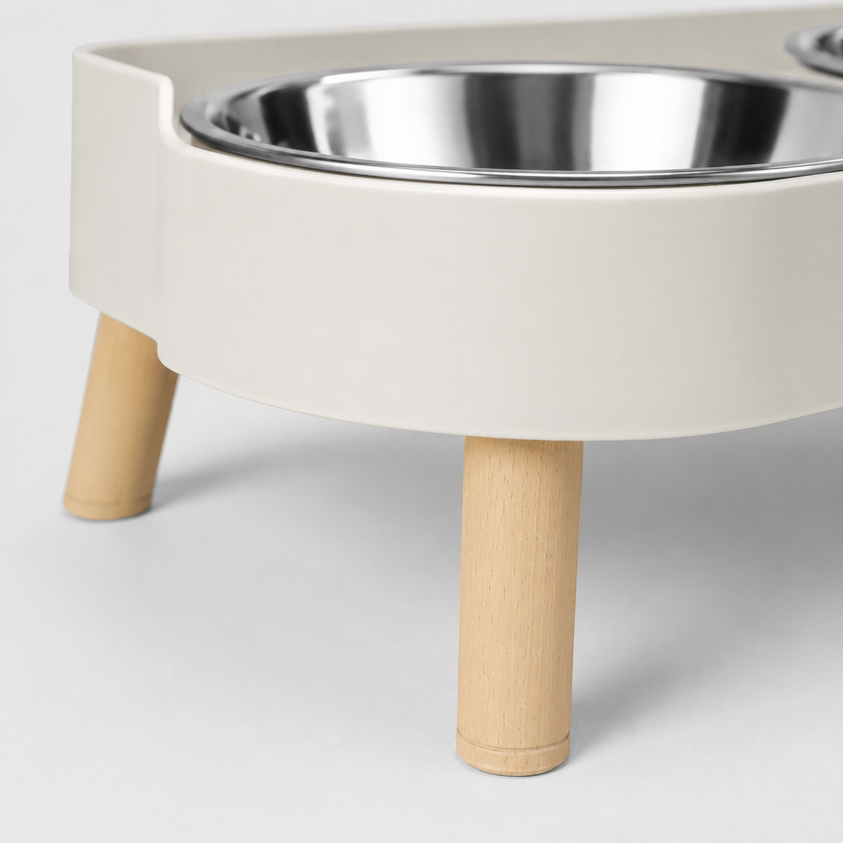 Gamelle Double Surélevée en Acier Inoxydable