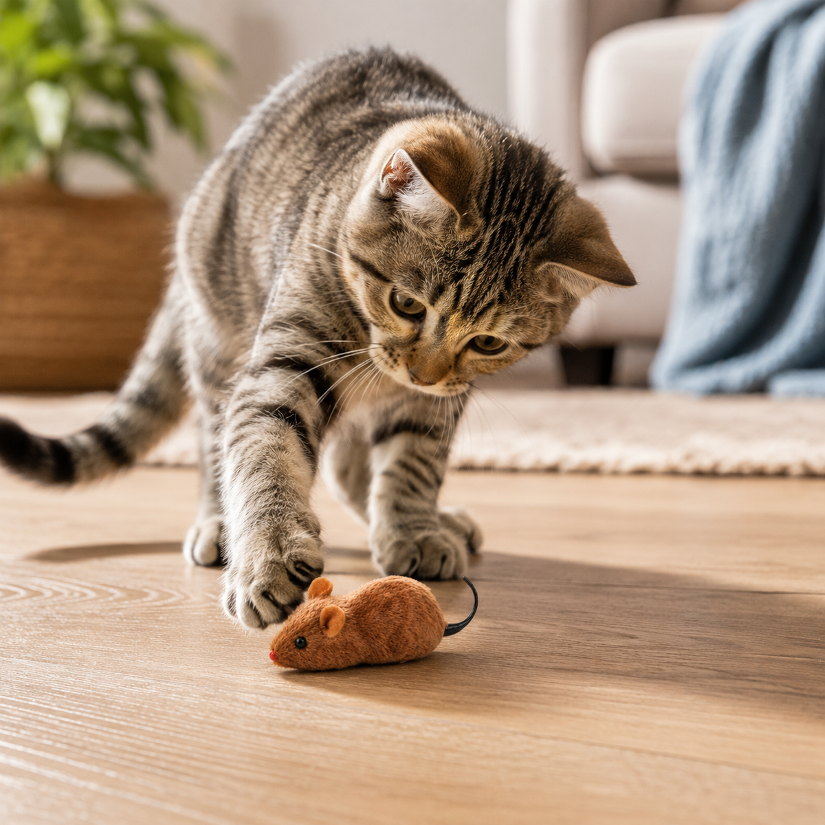 Souris Réaliste et Amusante pour Chat