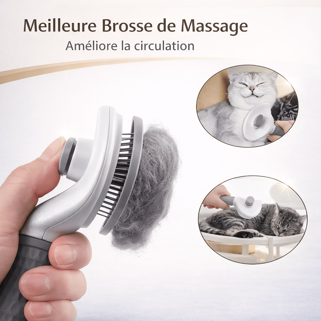 Peigne et Masseur pour Chat