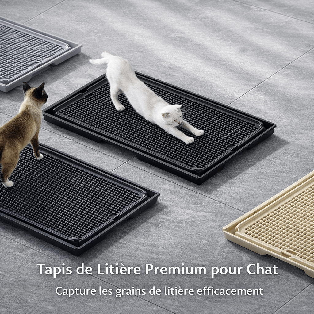 Tapis de Litière Imperméable pour Chat