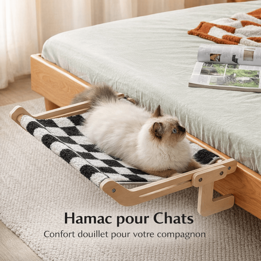 Hamac pour Chat pour Lit de Chevet