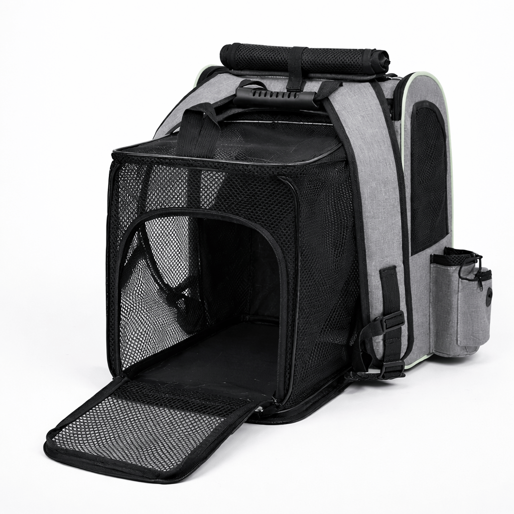 Sac à Dos Extensible pour Chat avec Housse Pare-Soleil