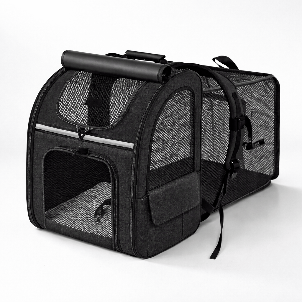 Sac à Dos Extensible pour Chat avec Housse Pare-Soleil
