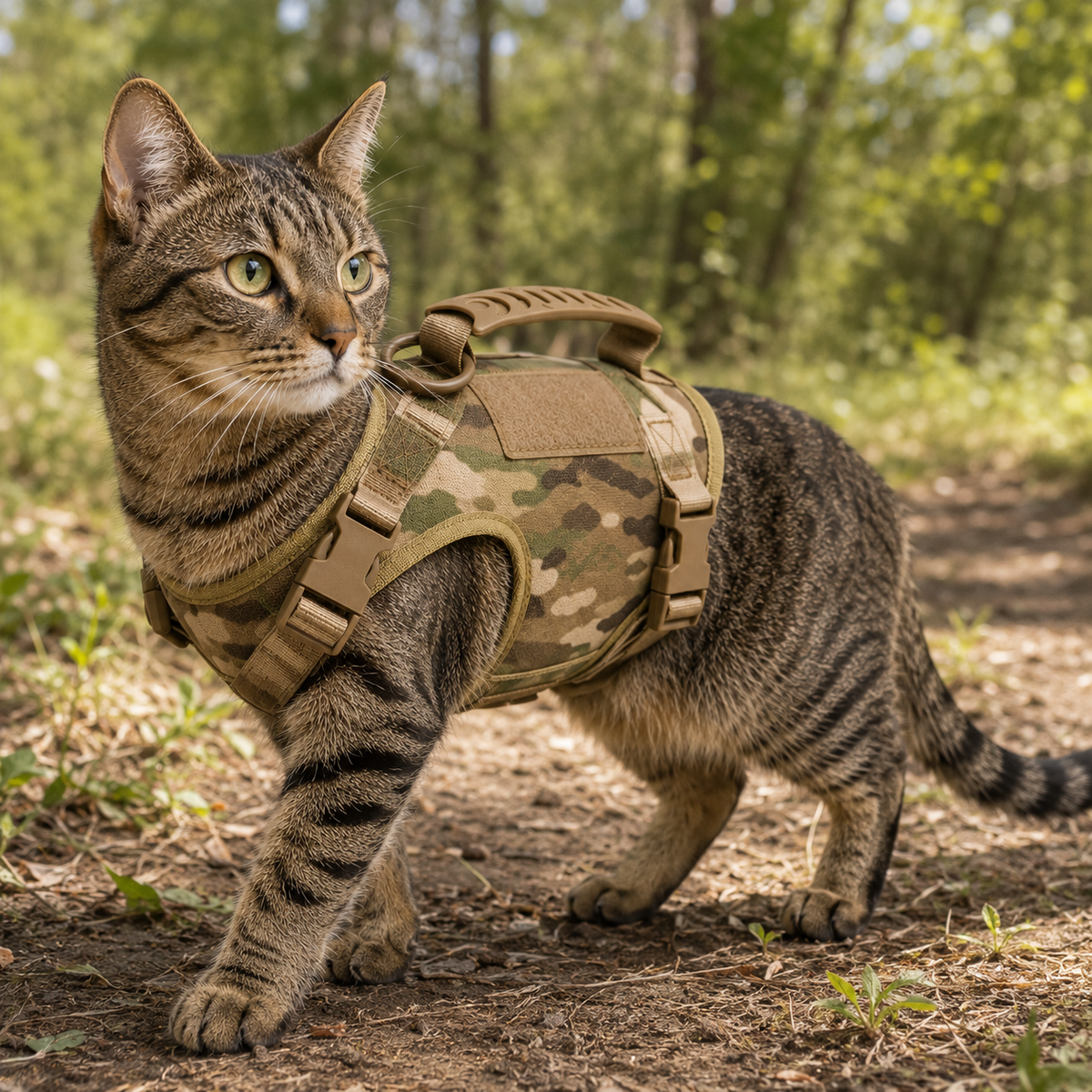 Harnais pour Chat Militaire