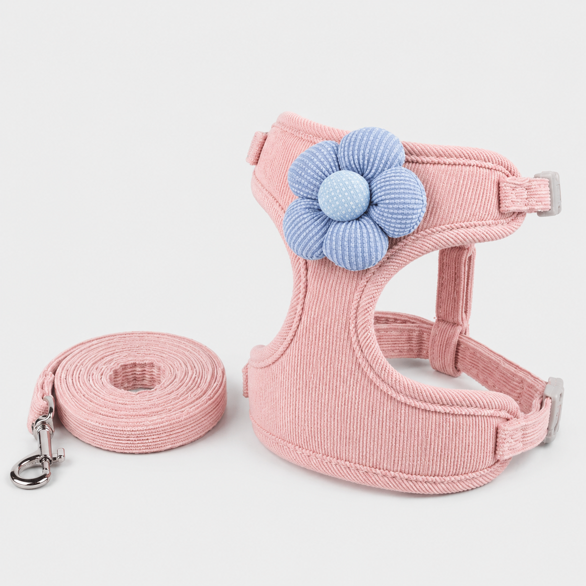 Harnais et Laisse avec Fleur pour Chat