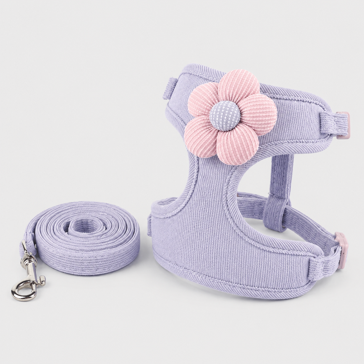 Harnais et Laisse avec Fleur pour Chat