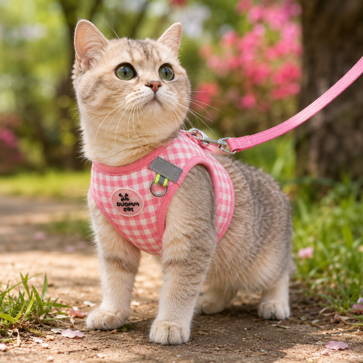 Harnais à Carreaux pour Chat