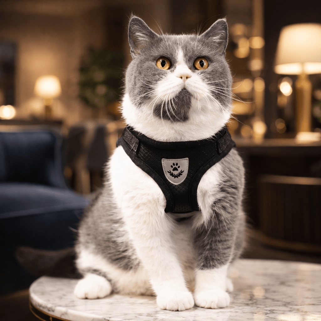 Harnais pour Chat en Maille Réfléchissante