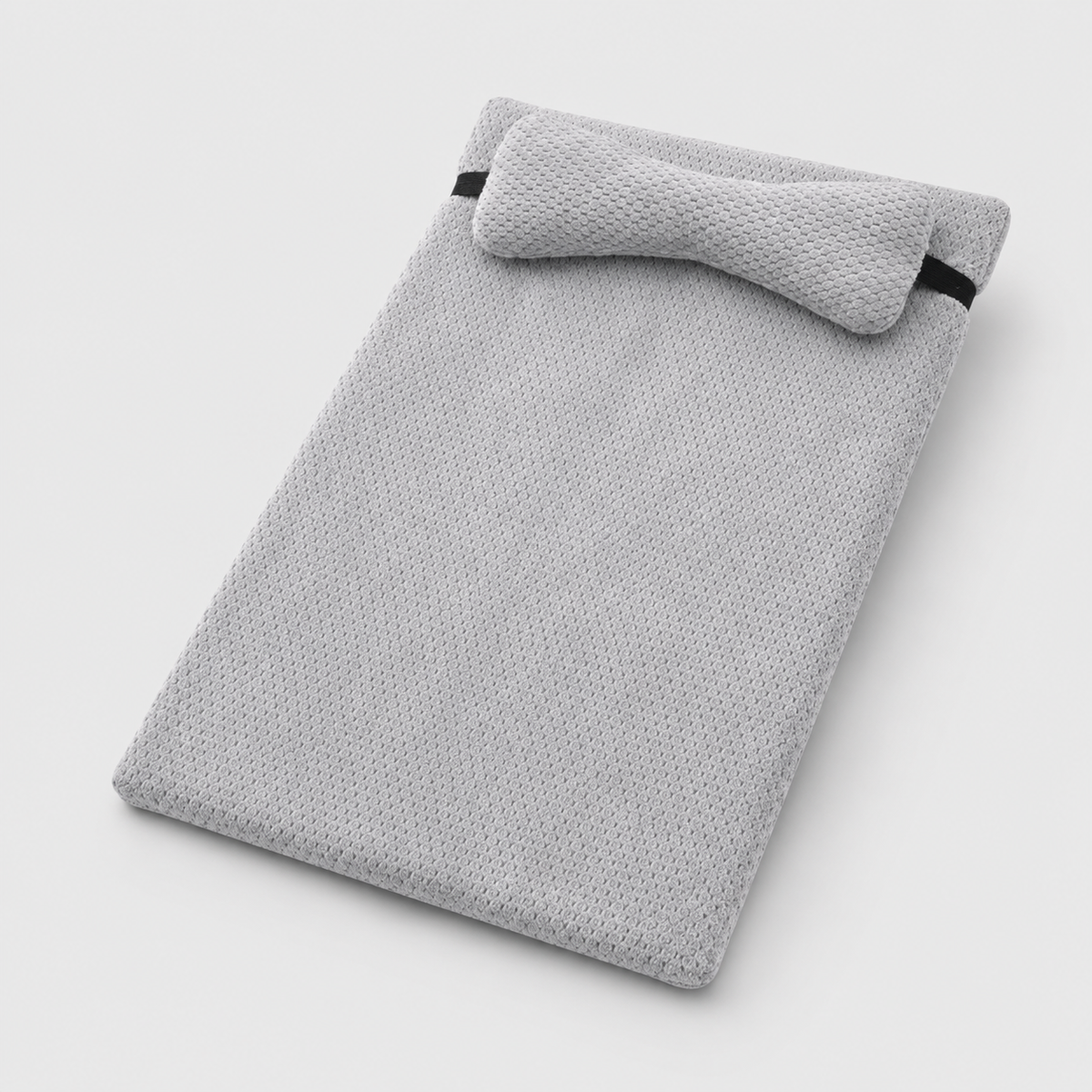 Lit pour Chat en Eponge Plate Toutes Saisons avec Oreiller