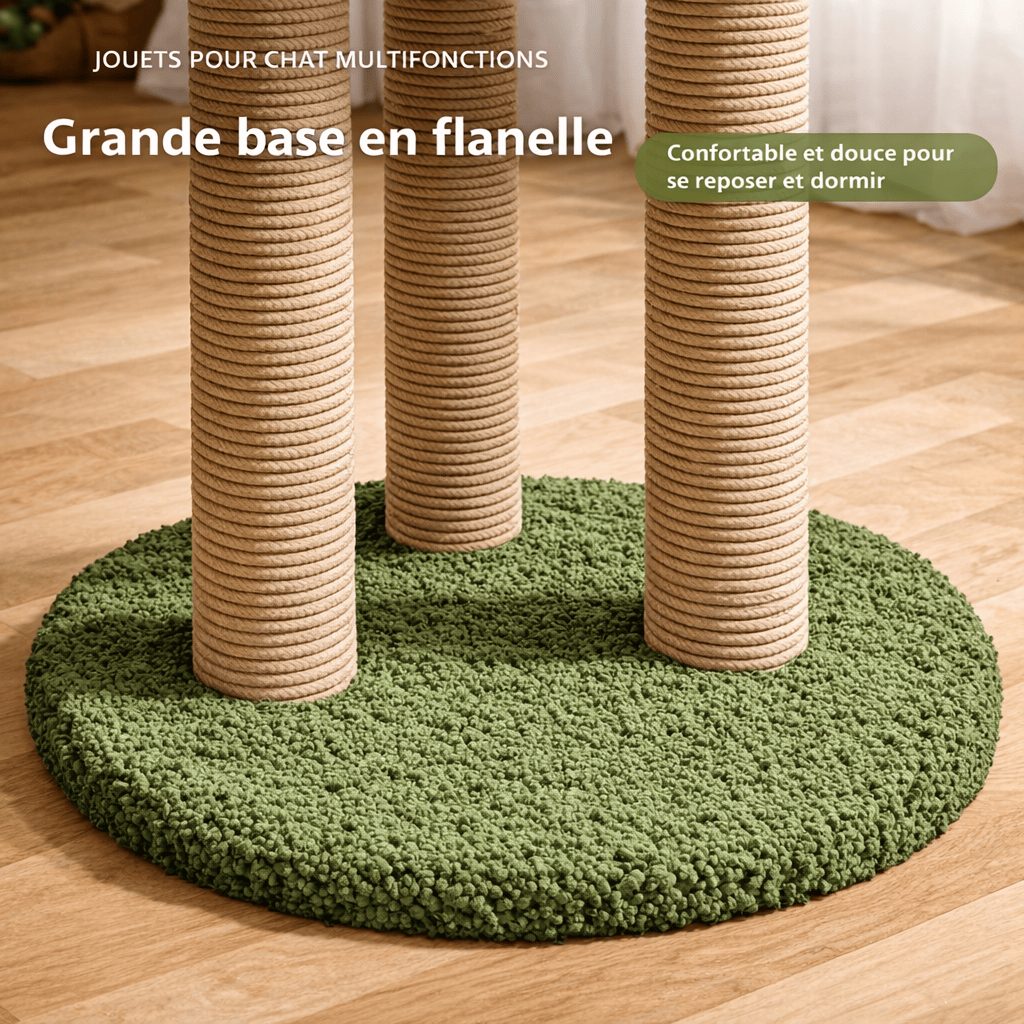 Griffoir en Forme d'Arbre Vertical en Sisal pour Chat