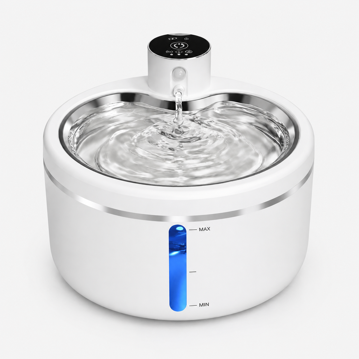 Fontaine à Eau Automatique pour Chats de 2,5 L avec Purificateur d'Eau