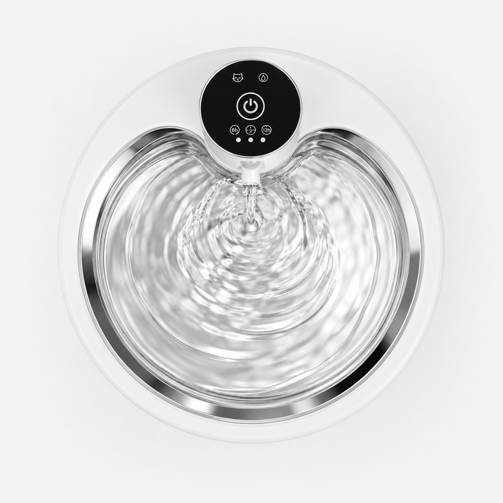 Fontaine à Eau Automatique pour Chats de 2,5 L avec Purificateur d'Eau