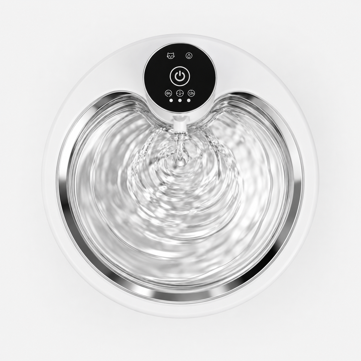 Fontaine à Eau Automatique pour Chats de 2,5 L avec Purificateur d'Eau