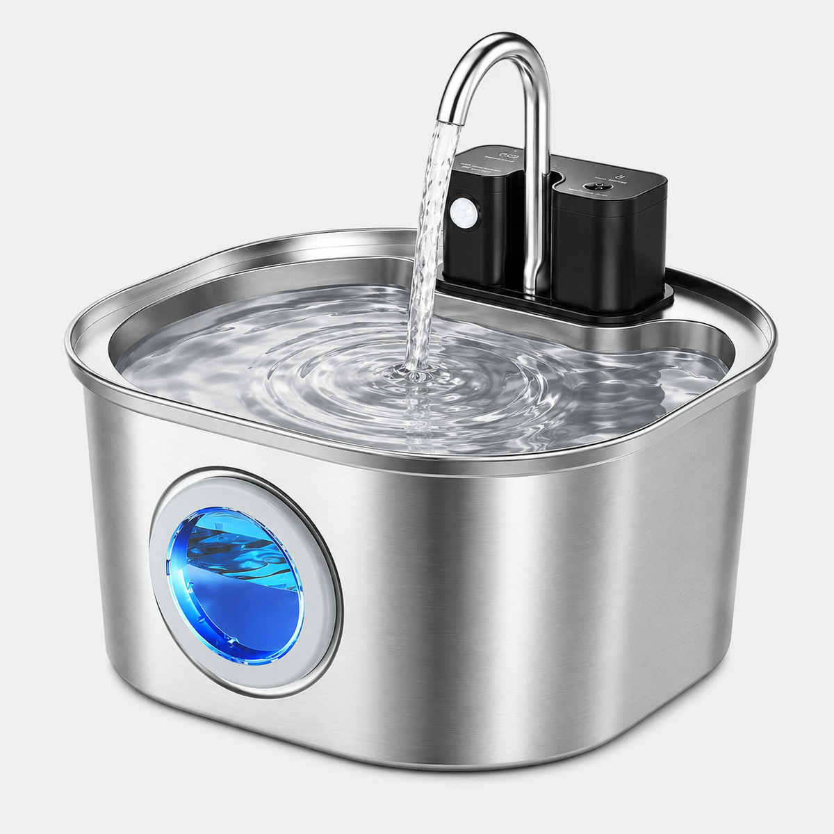 Fontaine à Eau Inox Automatique Sans Fil 3L