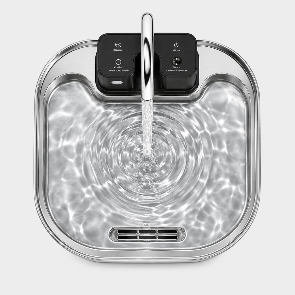Fontaine à Eau Inox Automatique Sans Fil 3L