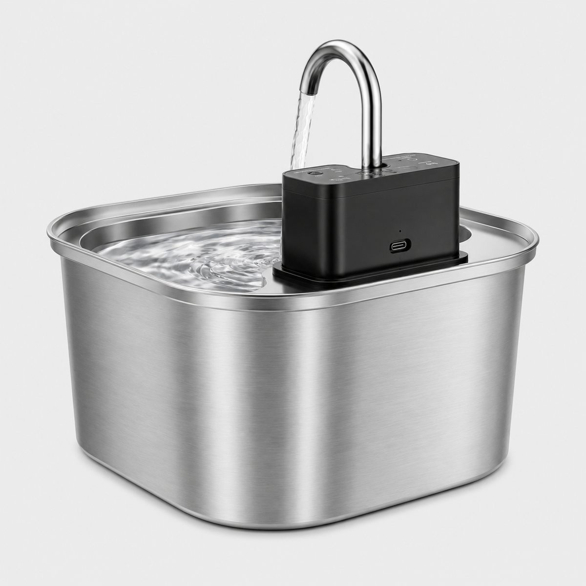 Fontaine à Eau Inox Automatique Sans Fil 3L