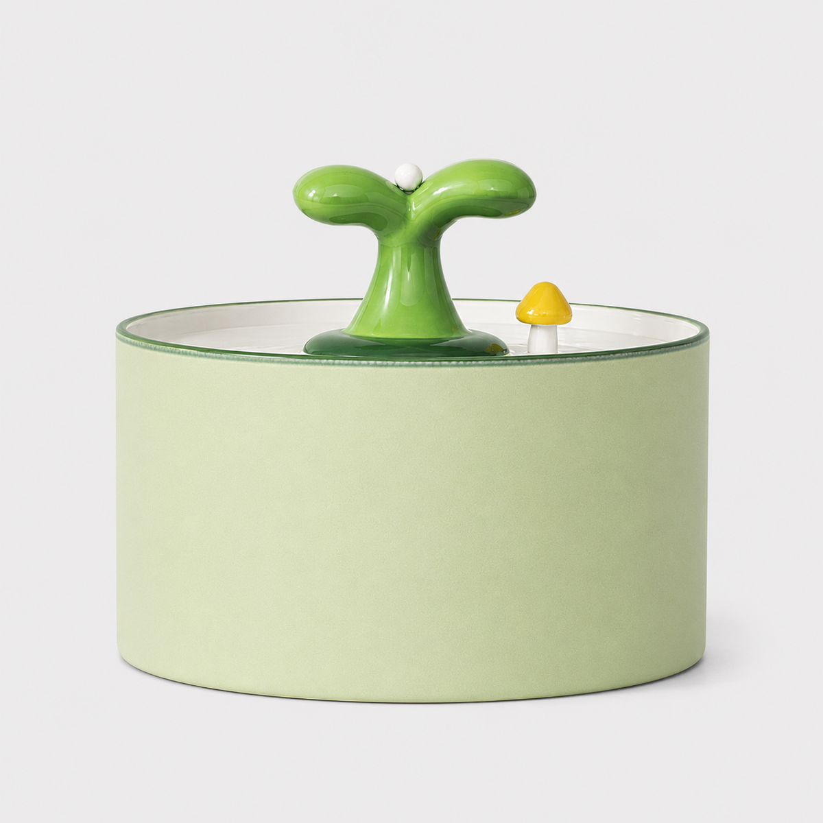 Fontaine à Eau Automatique en Céramique Grande Capacité 1,5L