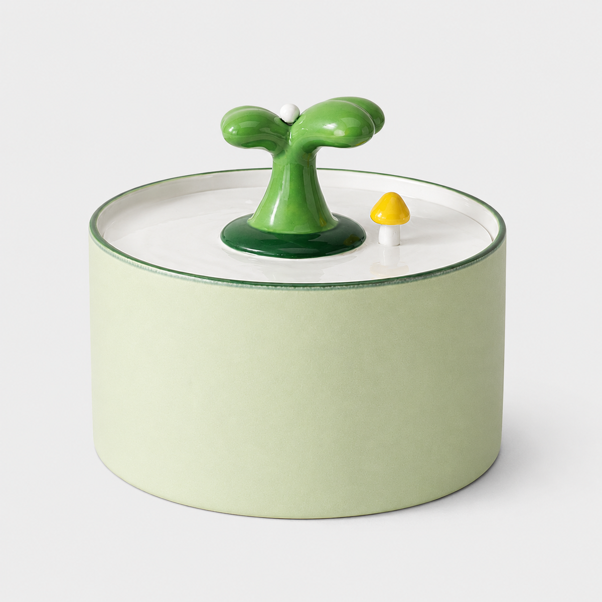 Fontaine à Eau Automatique en Céramique Grande Capacité 1,5L