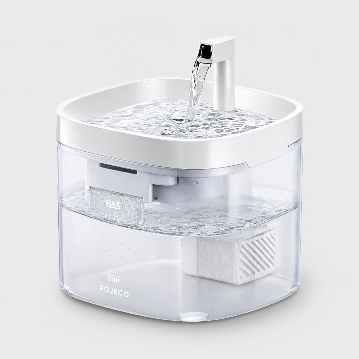 Fontaine à Eau Transparente et Intelligente 1,5L
