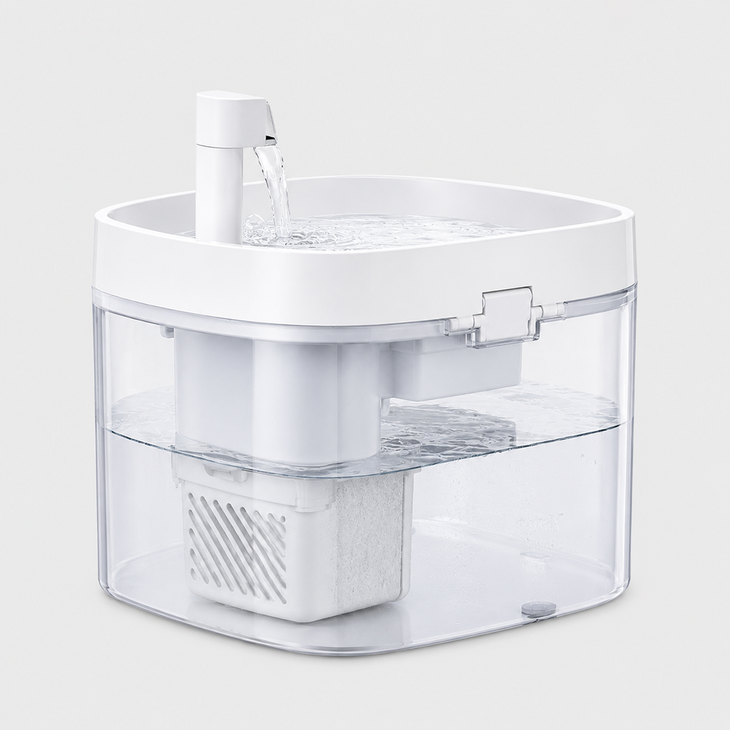 Fontaine à Eau Transparente et Intelligente 1,5L