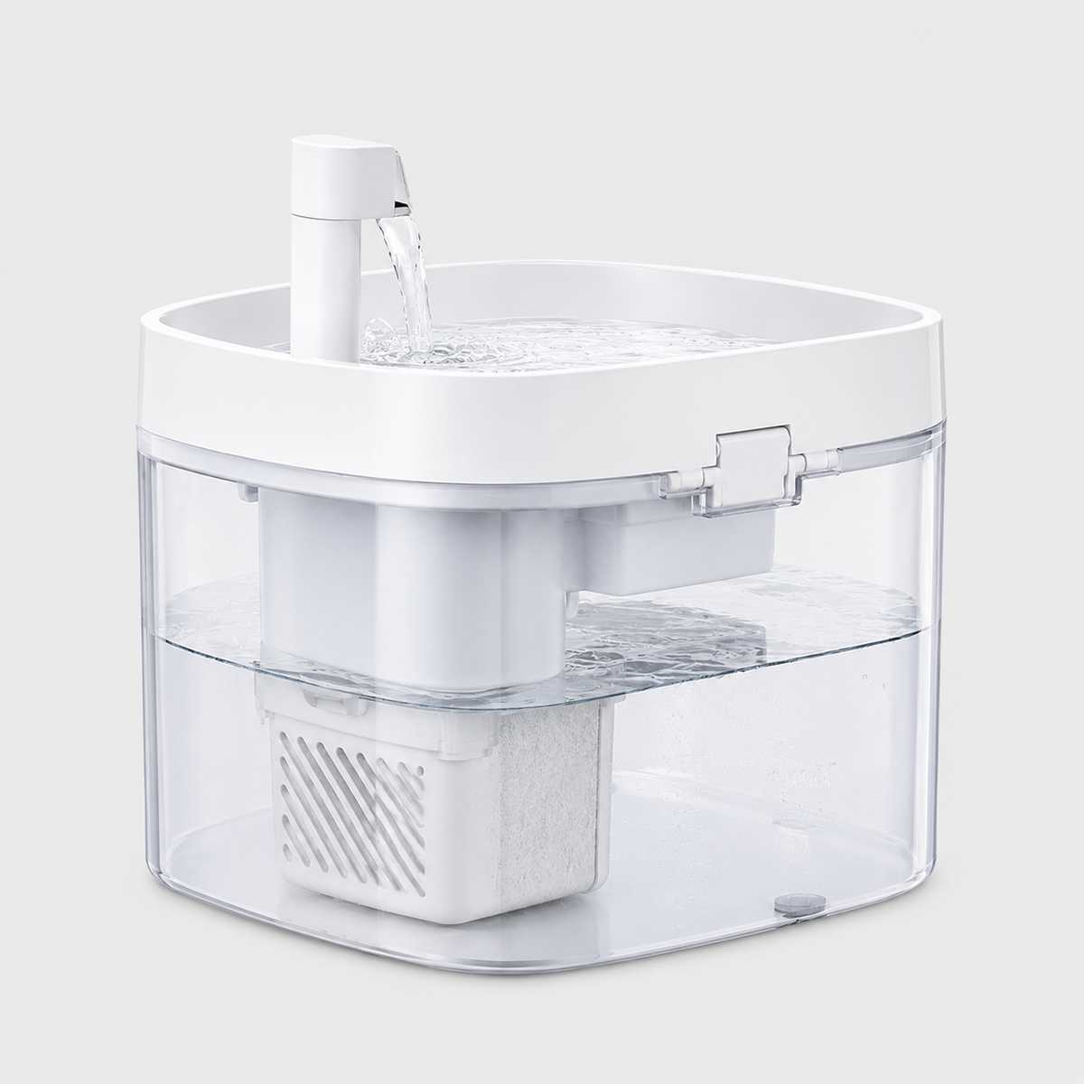 Fontaine à Eau Transparente et Intelligente 1,5L