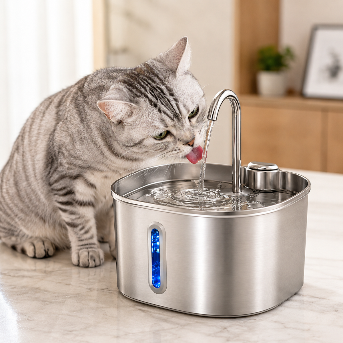 Fontaine à Eau Inox Automatique 2,2L