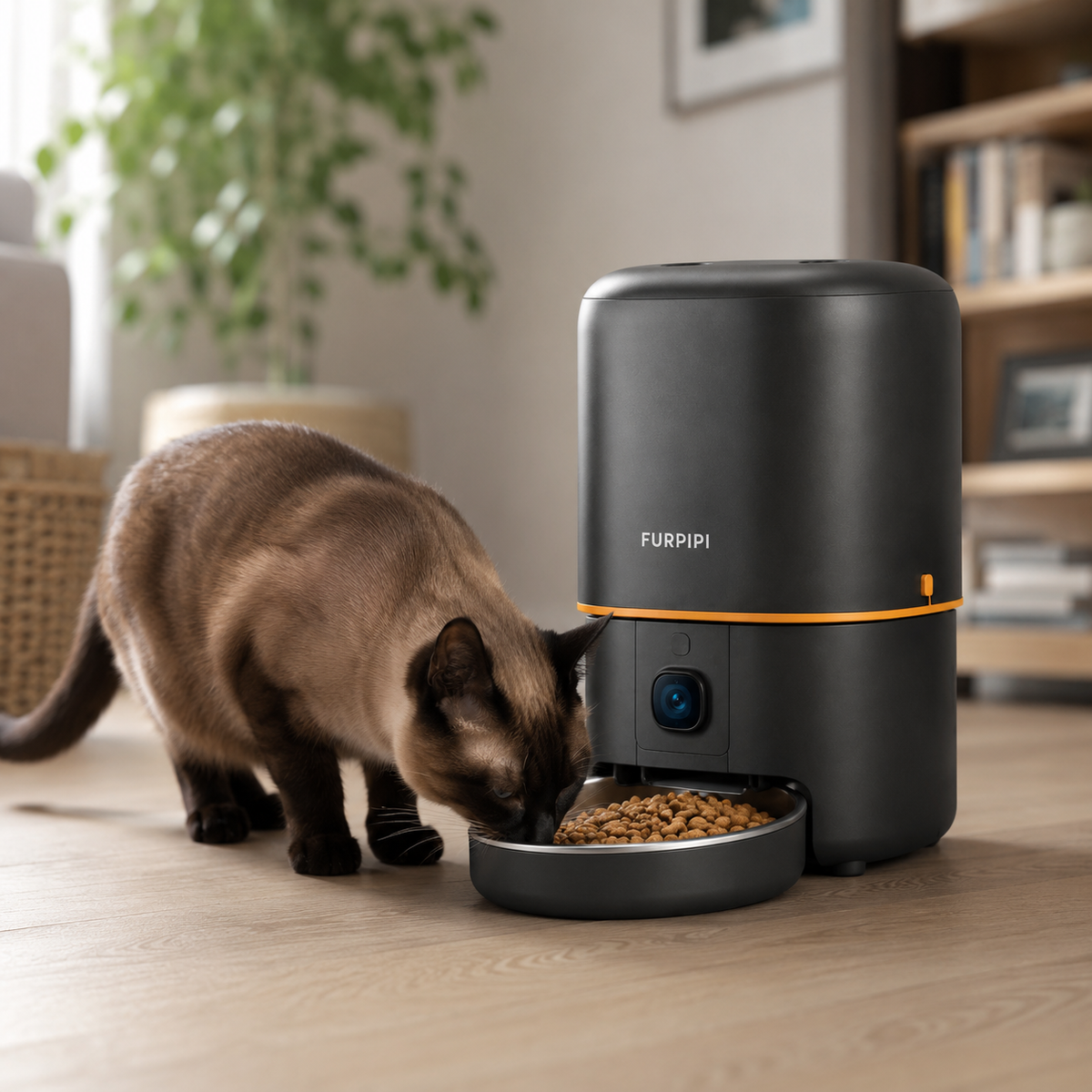 Distributeur Automatique de Croquettes avec Camera TUYA 4L