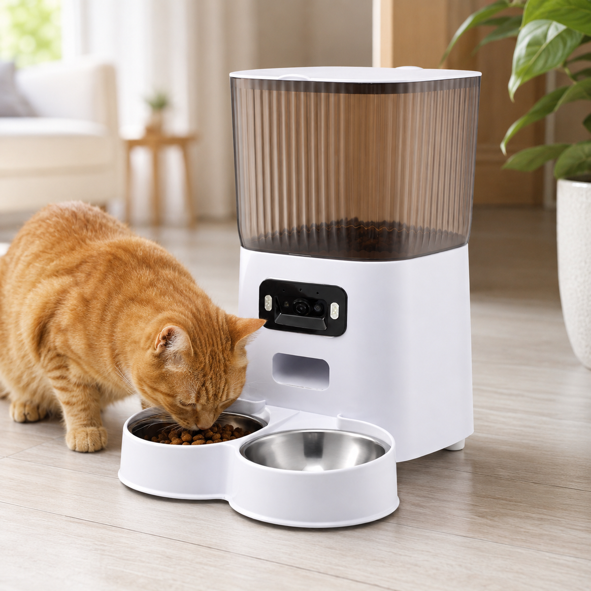 Distributeur Automatique avec Double Gamelle et Caméra