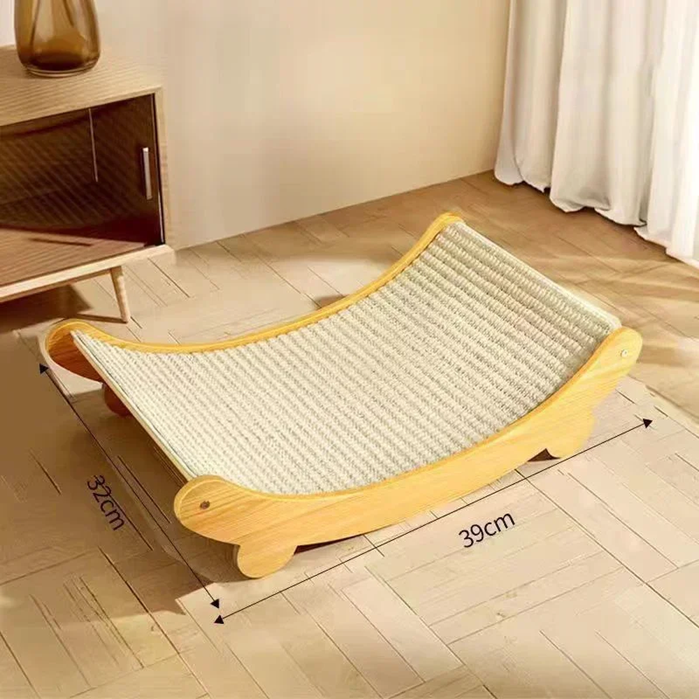 Griffoir pour Chat en Bois Multifonction