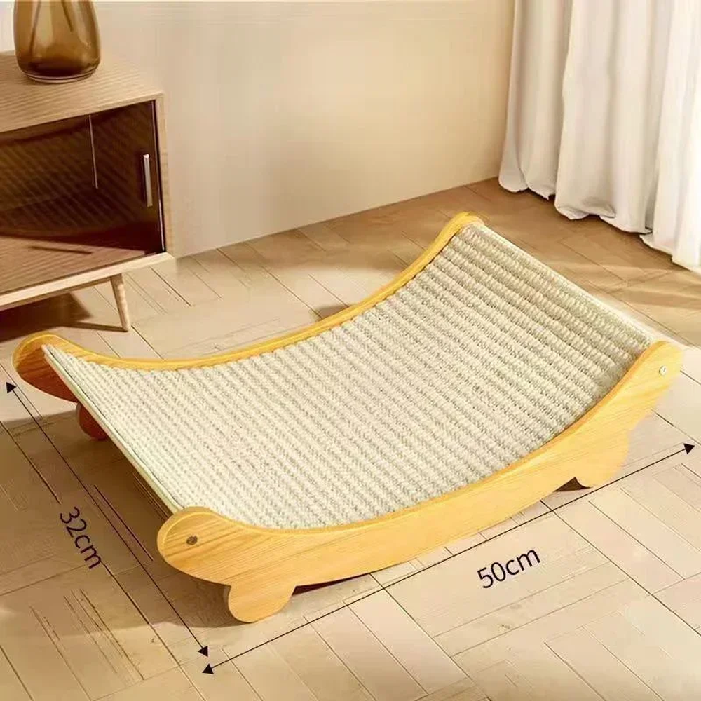 Griffoir pour Chat en Bois Multifonction