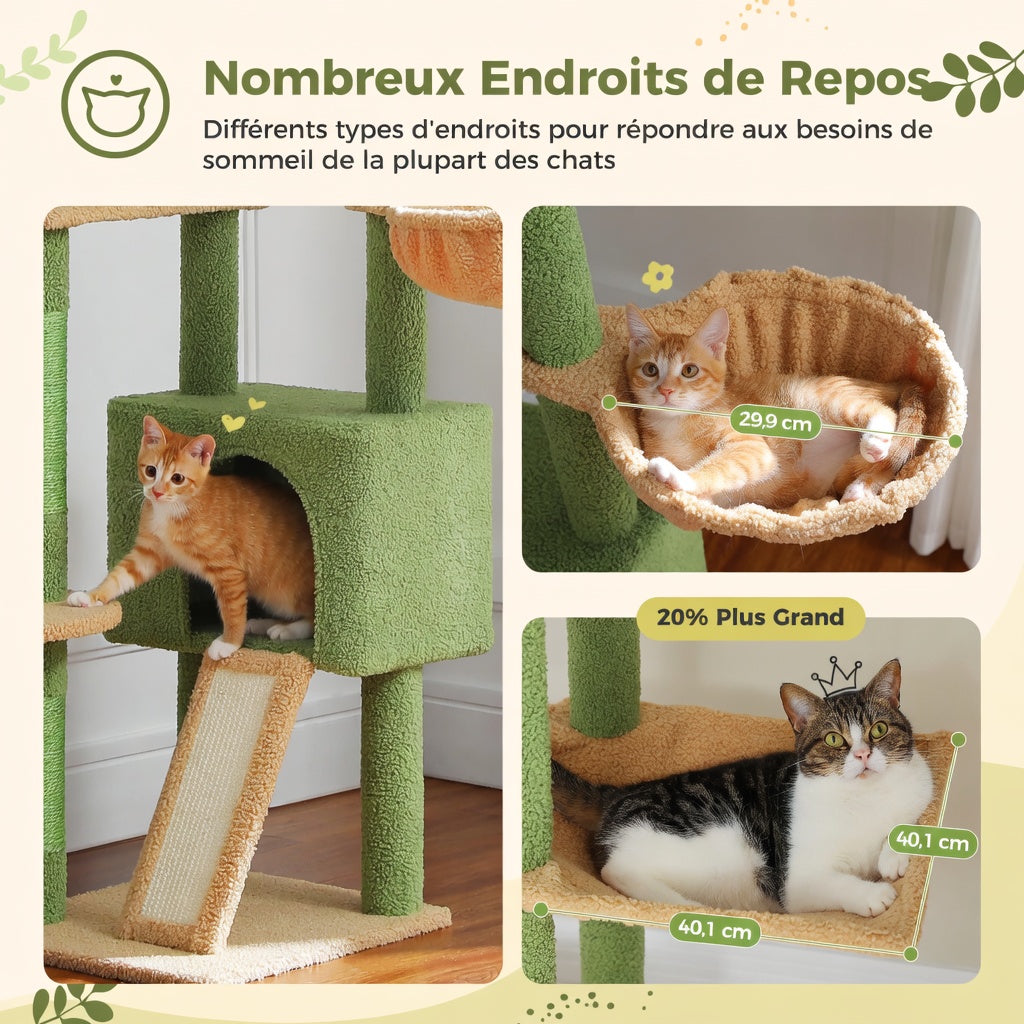 Arbre à Chat Ajustable en Sisal