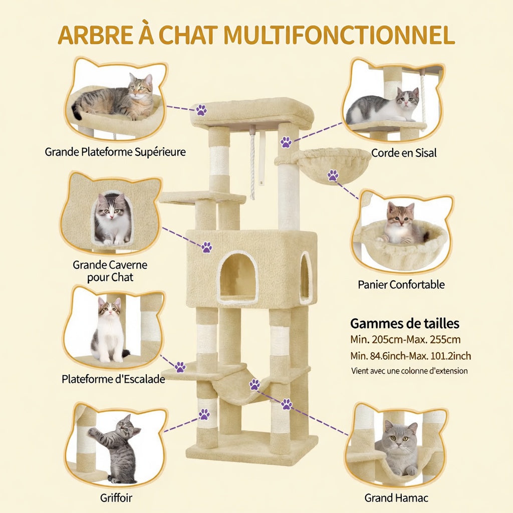 Arbre à Chat Beige Multiplateforme