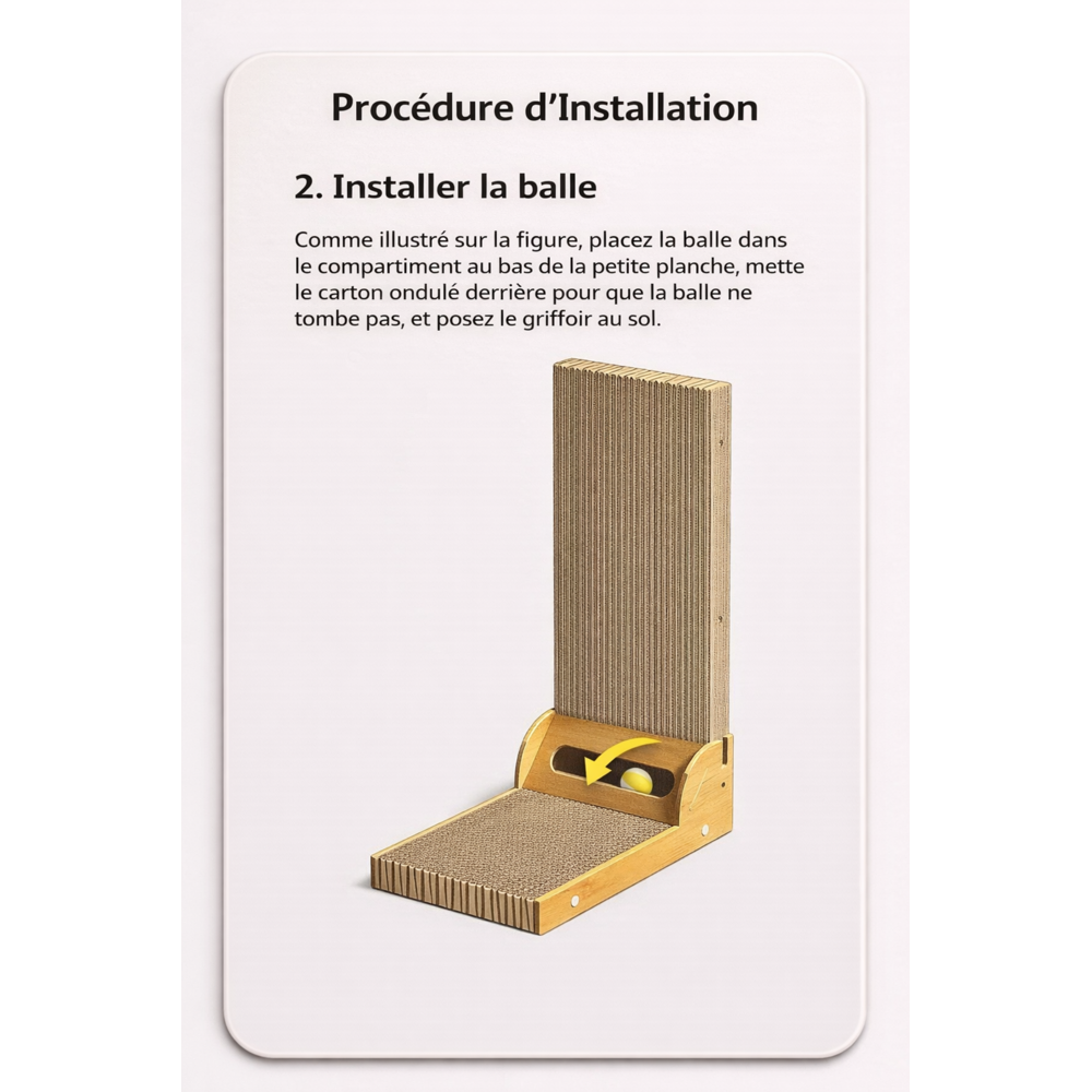Griffoir pour Chat en Bois et Sisal